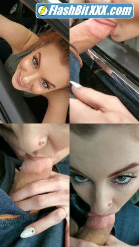 Taylor Jackson - Teen Takes Cum Shot In Mouth While Driving A Tesla [HD 720p]