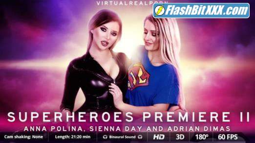 Anna Polina, Sienna Day - Superheroes premiere II [UltraHD 2K 1600p]