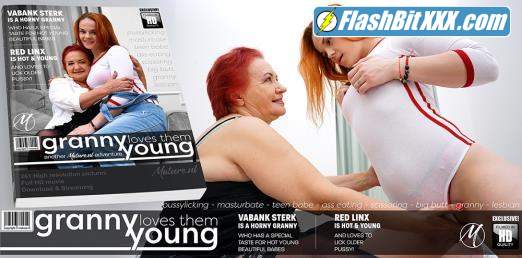 Red Linx (24), Vabank Sterk (64) - Big hairy granny licking a hot young red haired teeny babe [FullHD 1080p]