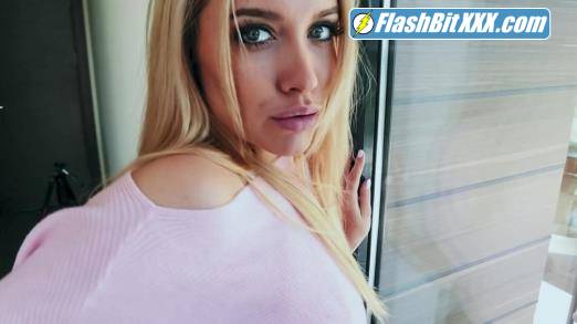 Luxury Girl - Gorgeous Chick In Pink Sweater Deepthroats A Cock And Gets Fucked On Balcony [SD 480p]