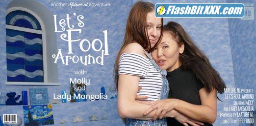 Lady Mongolia (51), Molly (24) - These old and young lesbians love to fool around and much more [SD 540p]