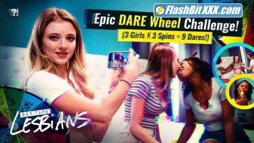 Riley Star, Kyler Quinn, Hazel Grace - Epic DARE Wheel Challenge! - 3 Girls x 3 Spins = 9 Dares! [SD 544p]