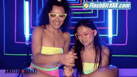 Ella Cruz And Lulu Chu - Double Trouble Neon Hand Job [FullHD 1080p]