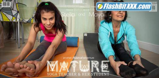 Malya (23), Stella (51) - Mature Yoga teacher has a special lesson for her lesbian student [FullHD 1080p]