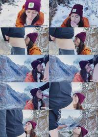 Longtime Girlfriend Agreed To Give A Blowjob On Top Of A Mountain With A Breathtaking View [FullHD 1080p] 