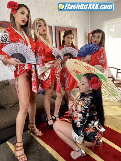 Kimmy Kimm, Morgan Lee, Kimora Quin, Gia Dibella, Yumi Sin - Asian Delight: Imperial Concubines - Harem Orgy with 5 Asian Pornstars [UltraHD 2K 1440p]