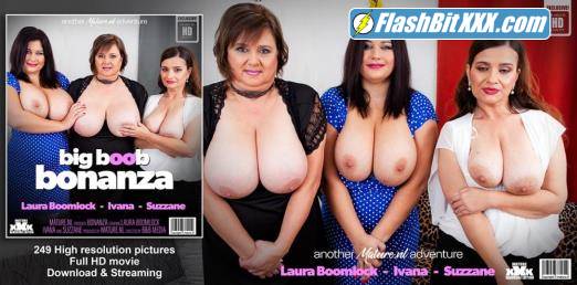 Ivana M, Laura Boomlock, Suzzane - A big breasted mature groupsession with one lucky guy [FullHD 1080p] 