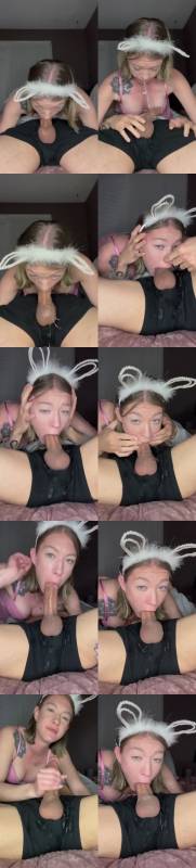 Bunny Rabbit Cosplay Slut Gets Face Fucked Balls De