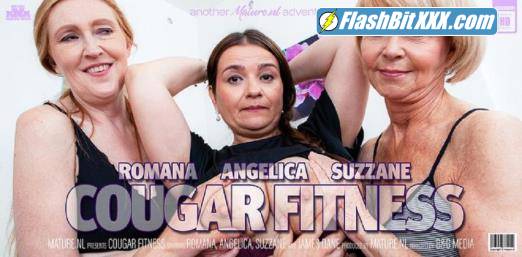 Angelica (49), James Dane (20), Romana (70), Suzzane (51) - Three cougars fuck their instructor during fitness [FullHD 1080p]
