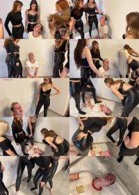Agma, Dorimills, Jucy, Kira, Sofi - CFNM Group Degrading Spitting Femdom With Five Dominant Girls [FullHD 1080p]