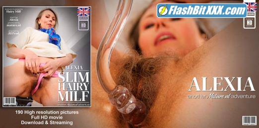 Alexia (48) - Slim British MILF Alexia loves playing with her hairy pussy when she's alone [FullHD 1080p]