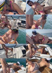 Husband Watches Wife Get Fucked And Creampied On Boat Then Cums All Over Her Pussy / Amateur Hotwife [FullHD 1080p] 