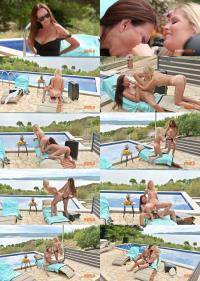 Candee Licious, Olivia del Rio - Vacation Fling Chapter 1: Hot Besties Candee Licious And Olivia Del Rio Share A Strap On Poolside GP3146 [FullHD 1080p] 